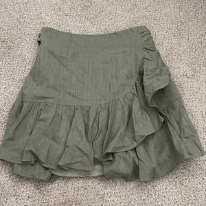 Princess Polly green women’s wrap skirt, size 0